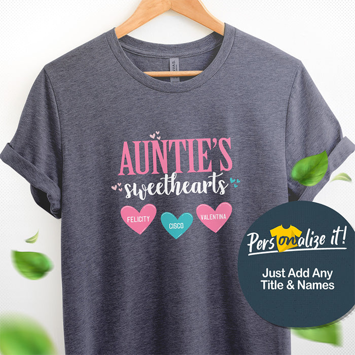 Aunt's Sweethearts Personalized T-Shirt