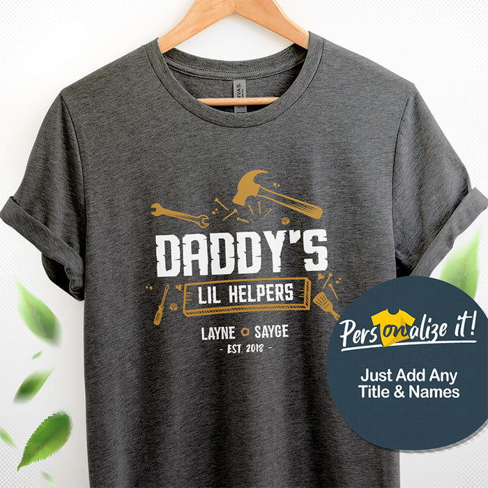 Dad Lil Helper Personalized T-Shirt
