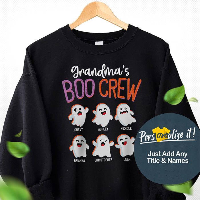 Grandma's Boo Crew Halloween Sweatshirt