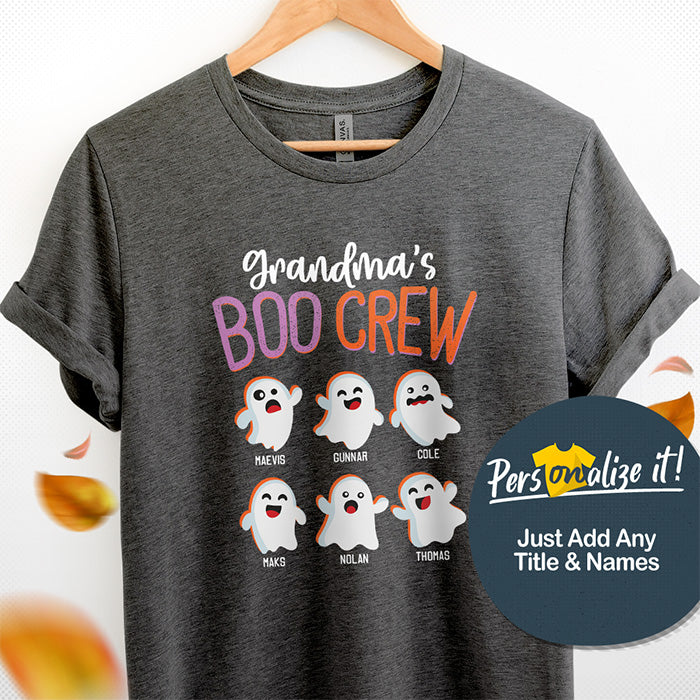 Grandma's Boo Crew Halloween T-Shirt