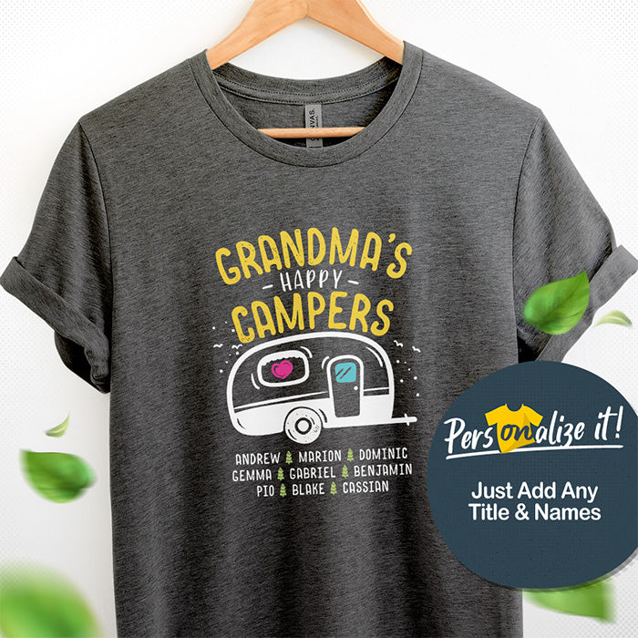 grandma camping shirt