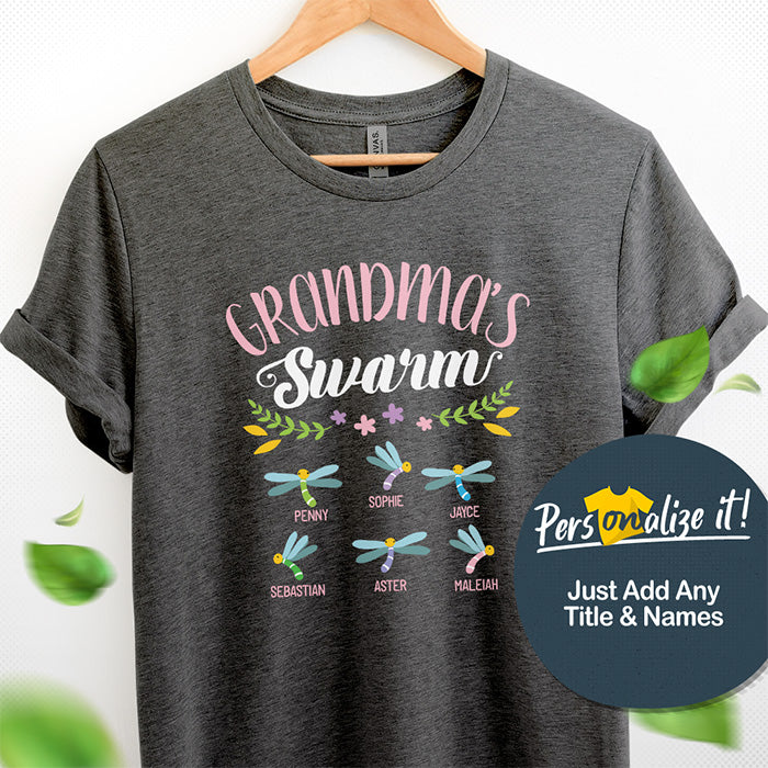 Grandma's Swarm Personalized T-Shirt
