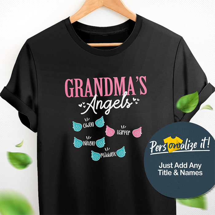 Grandma's Angels Personalized T-Shirt