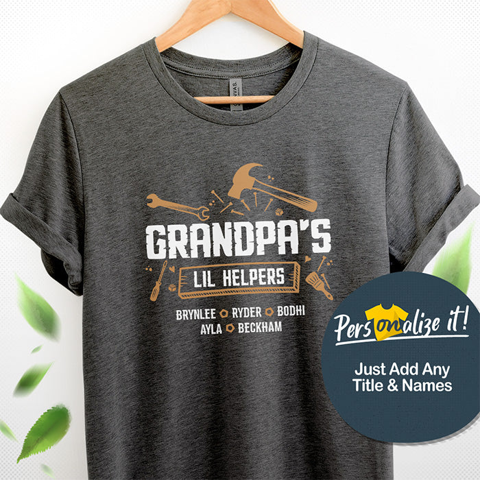 Grandpa Lil Helper Personalized T-Shirt