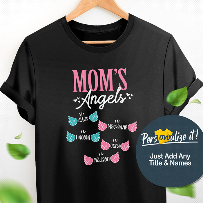 Mom's Angels Personalized T-Shirt