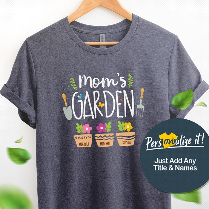 Mom's Garden Personalized T-Shirt