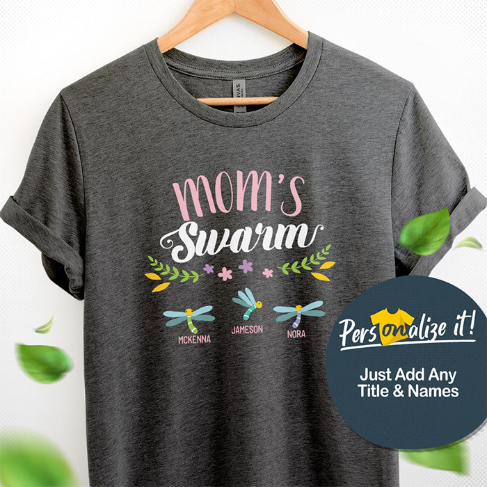 Mom's Swarm Personalized T-Shirt