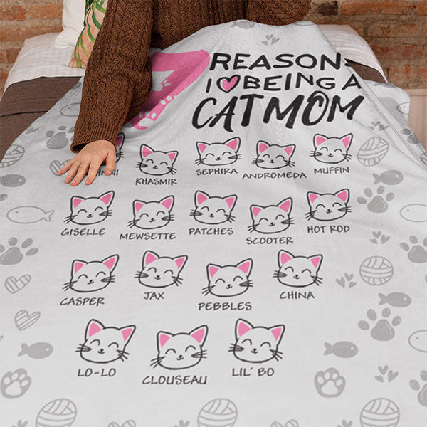 I Love Being A Cat Owner Personalized Sherpa Fleece Blanket