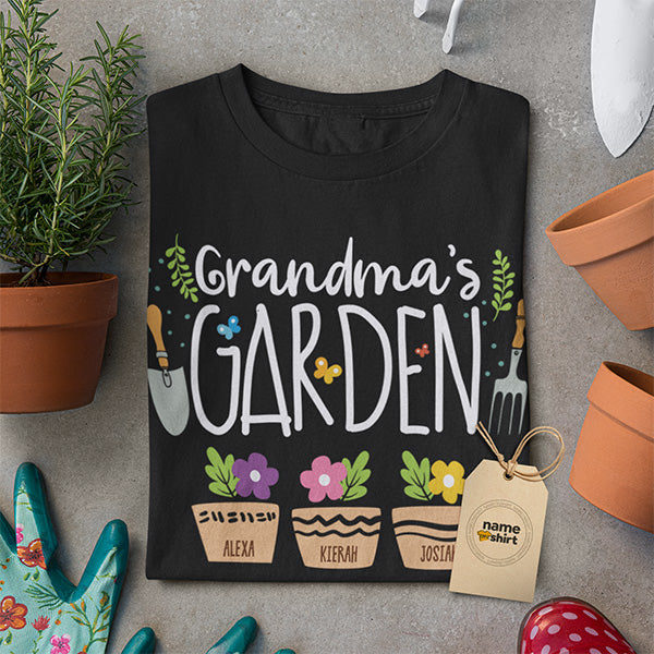 Grandma's Garden Personalized T-Shirt