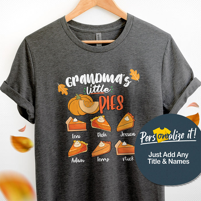 Grandma's Pumpkin Pies Personalized T-Shirt